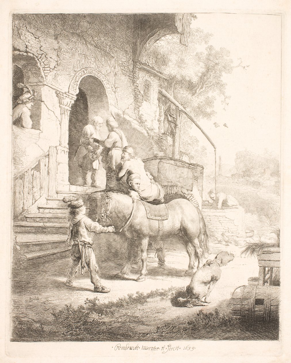 Dobrý Samaritán od Rembrandt van Rijn
