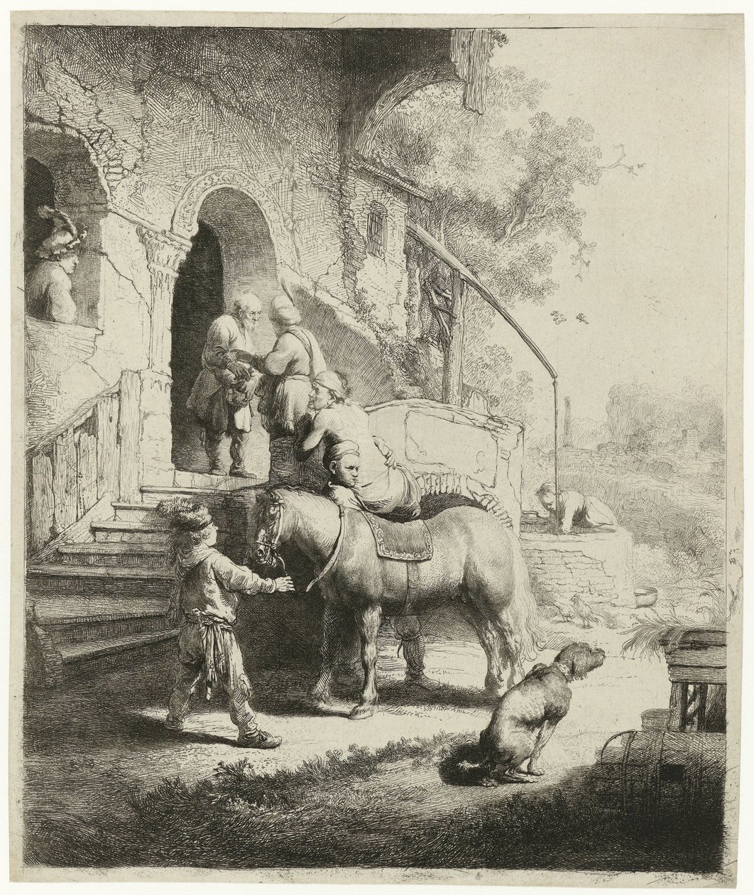 Dobrý Samaritán od Rembrandt van Rijn
