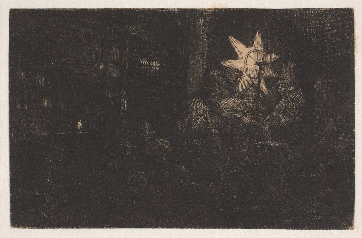 Hvězda králů: noční skladba od Rembrandt van Rijn