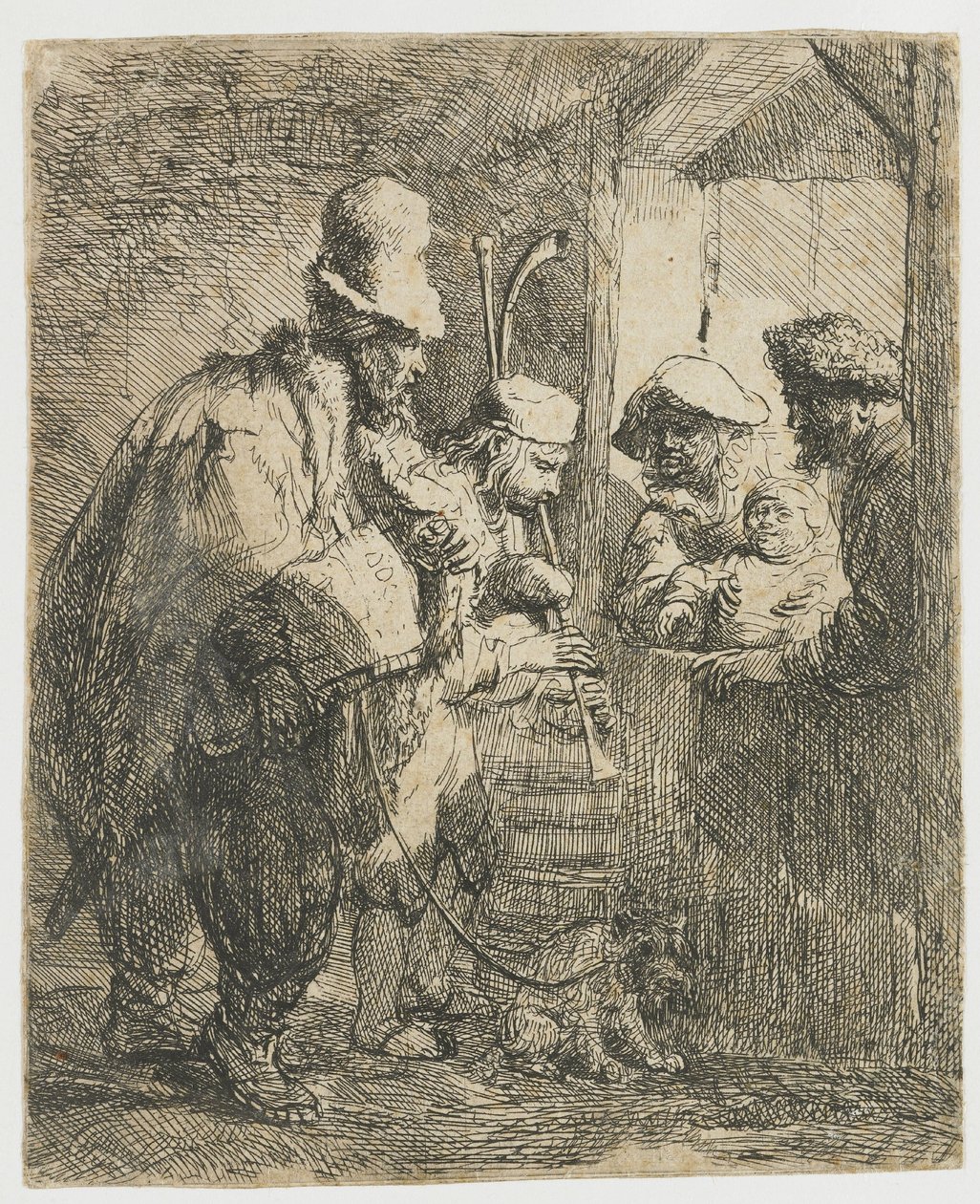 Potulní hudebníci od Rembrandt van Rijn