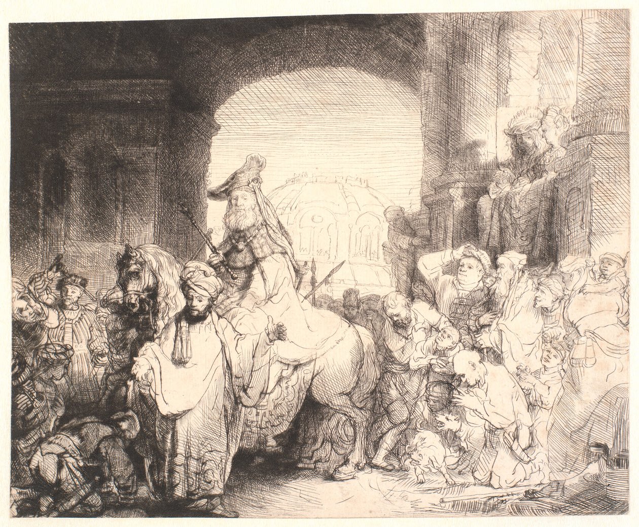 Triumf Mordechaje od Rembrandt van Rijn