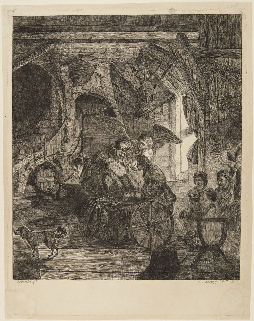 Tobiáš znovu nabývá zraku od Rembrandt van Rijn