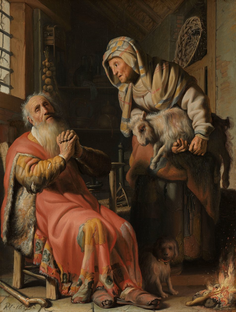 Tobit a Anna s dítětem od Rembrandt van Rijn