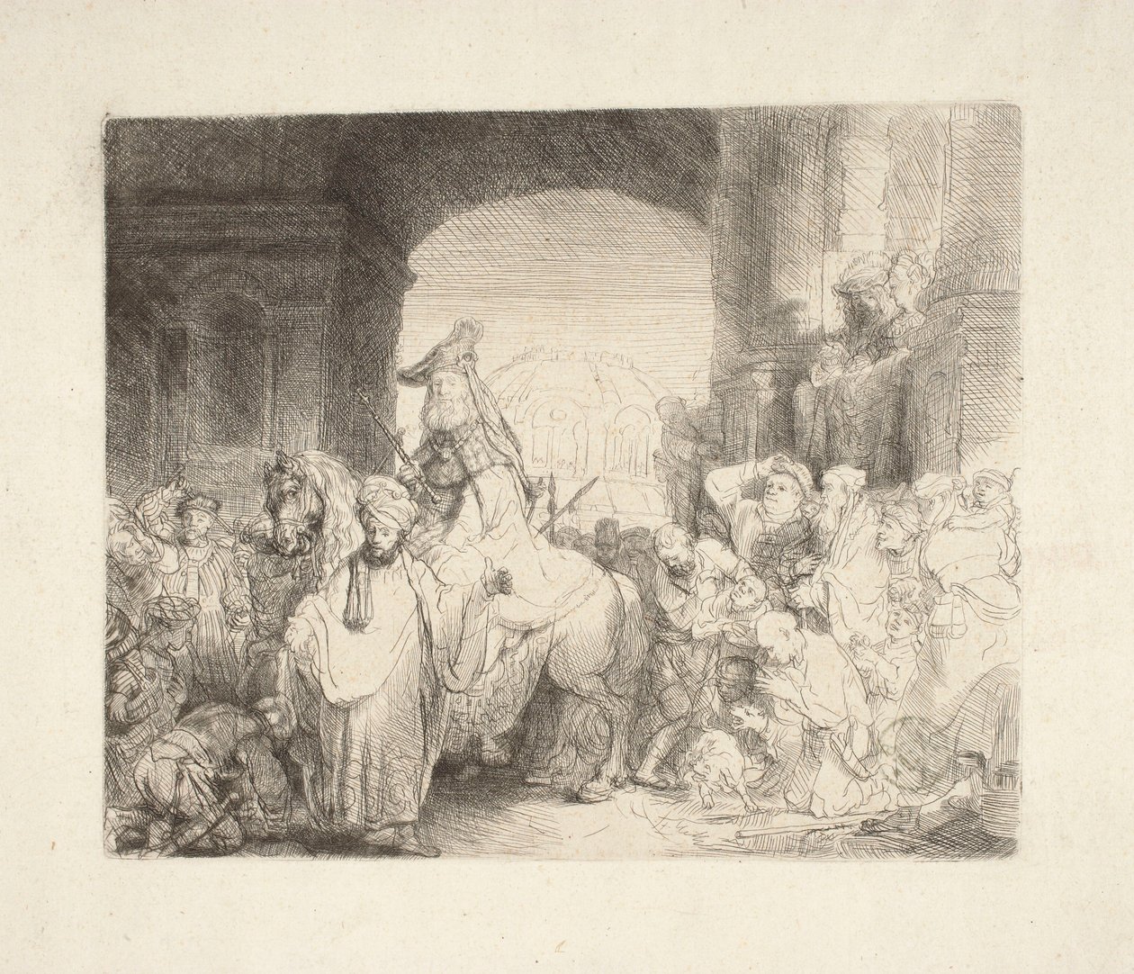Mardochejův triumf od Rembrandt van Rijn