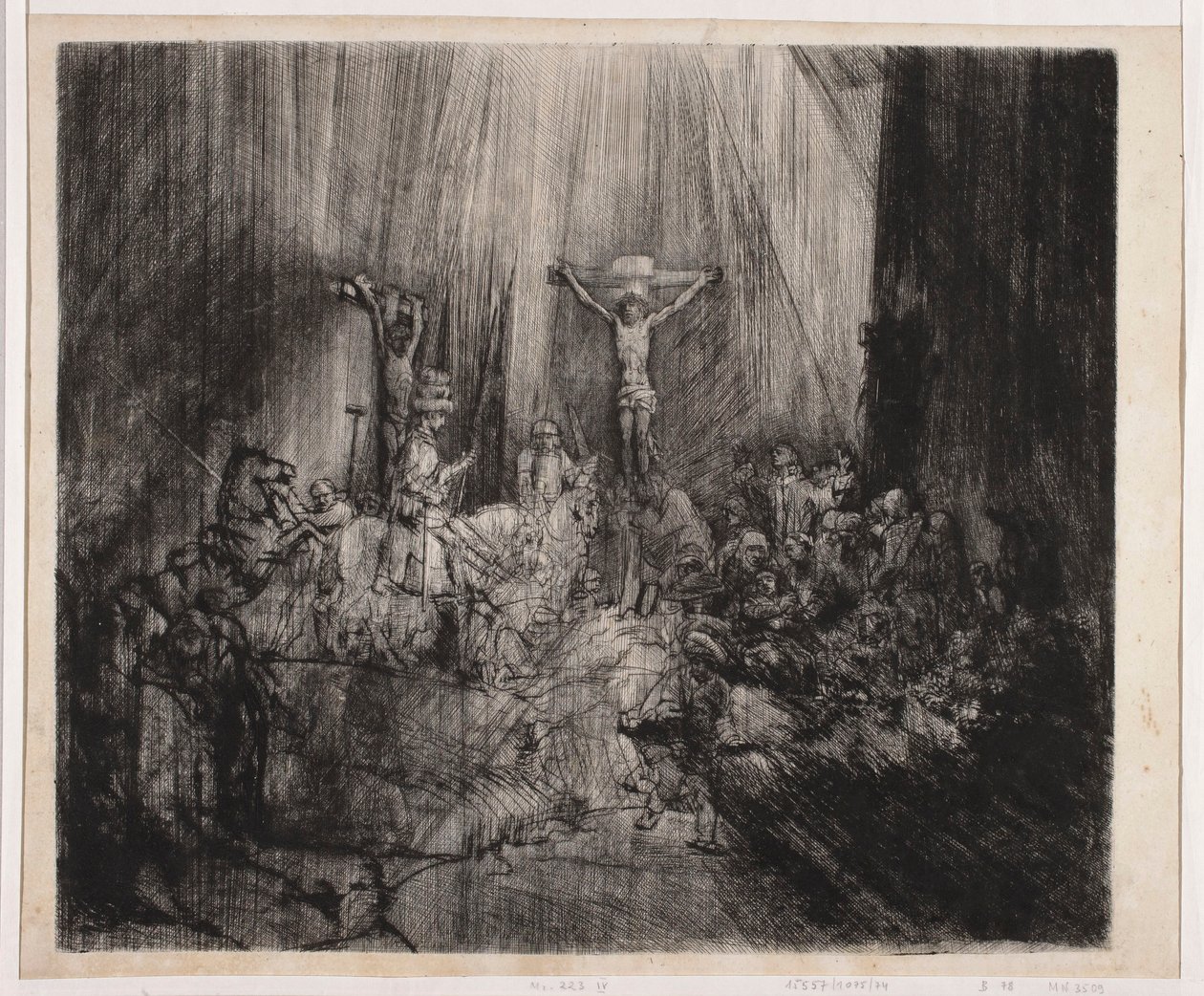 Tři kříže od Rembrandt van Rijn