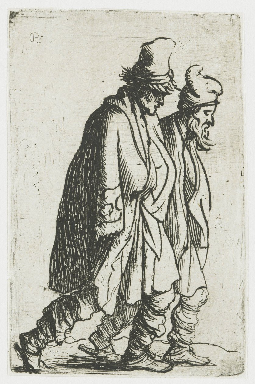Dva žebráci od Rembrandt van Rijn