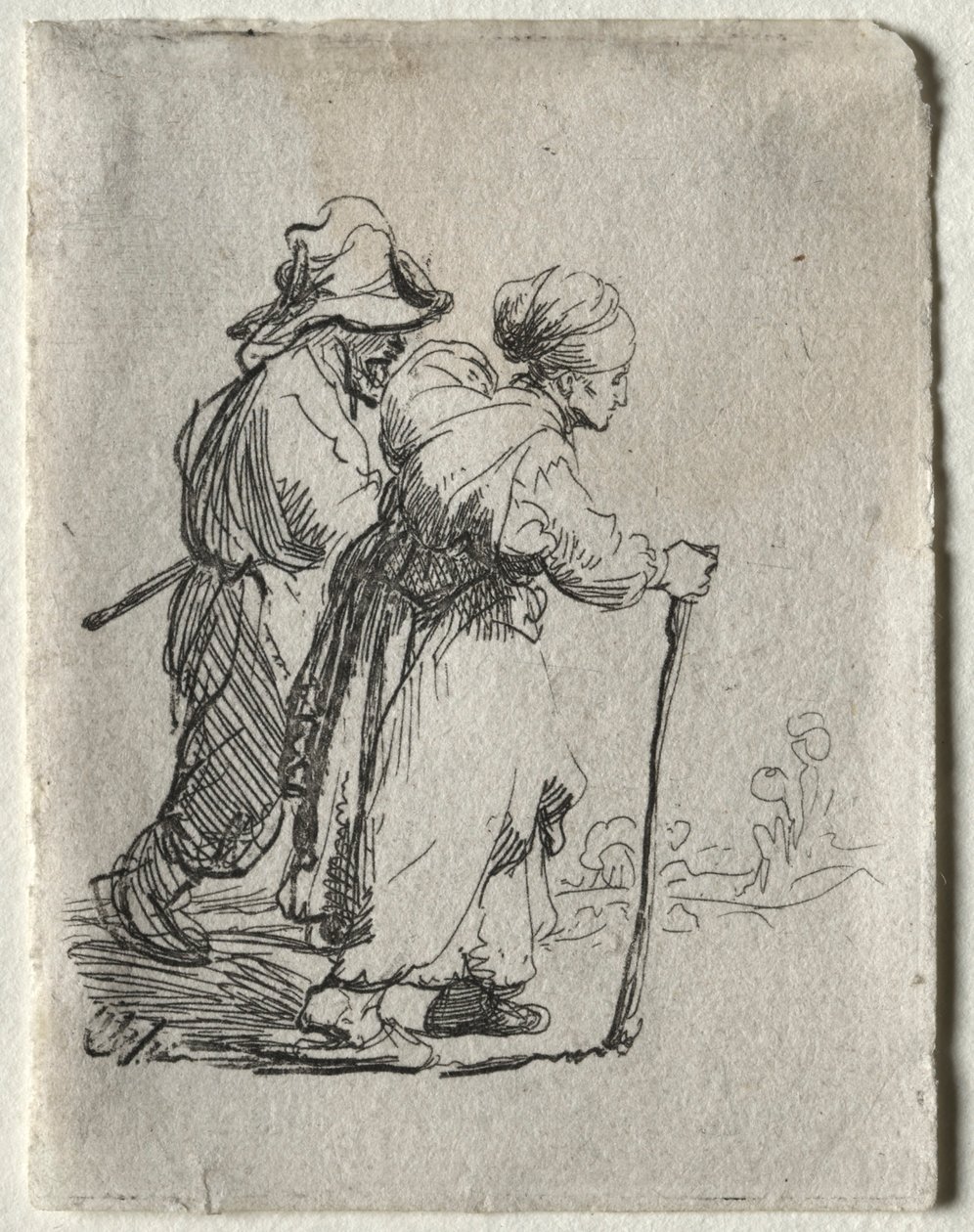 Dva trampové, muž a žena, c. 1634. od Rembrandt van Rijn
