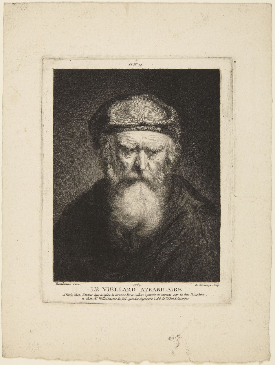 Mrzutý stařec od Rembrandt van Rijn
