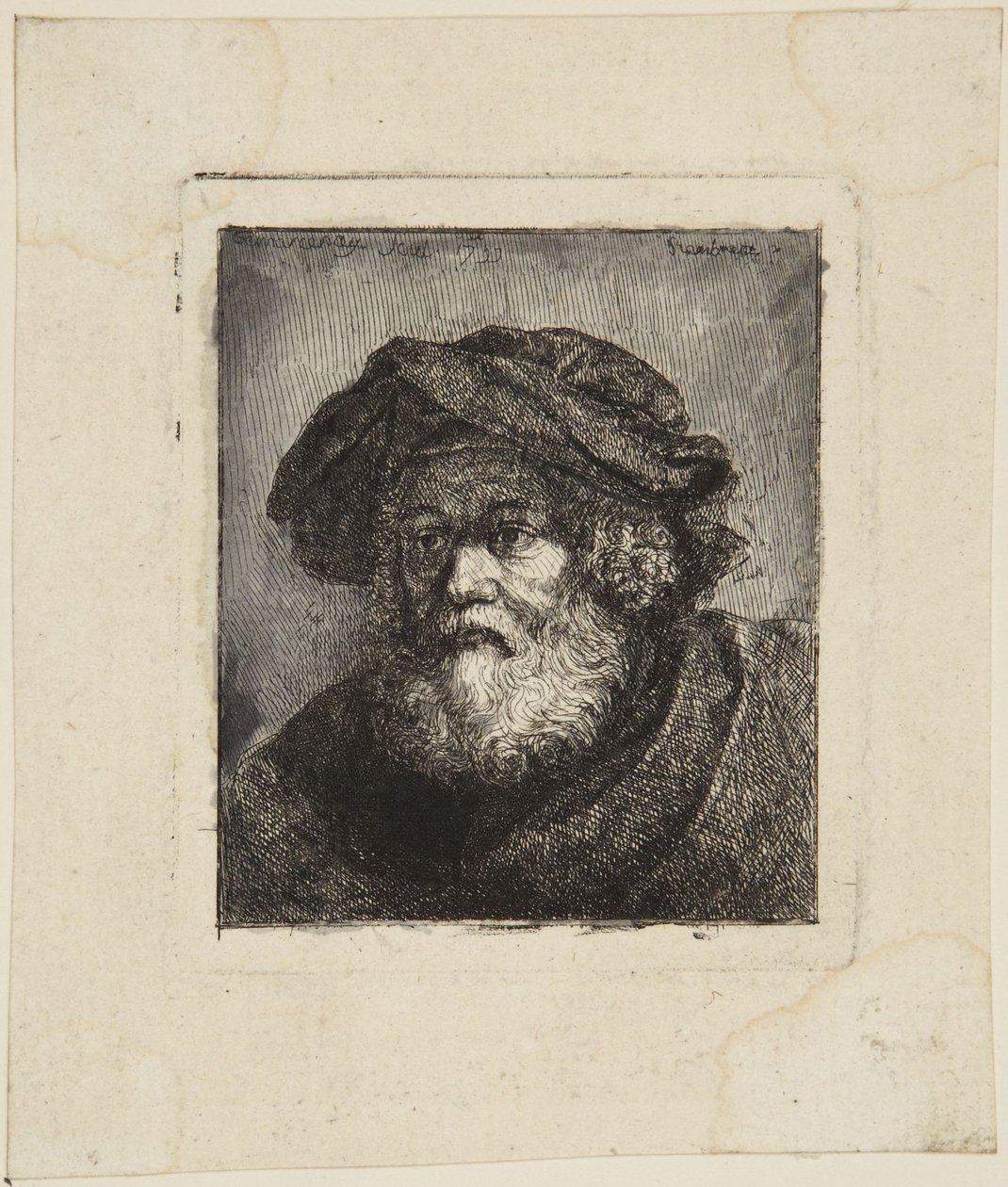Stařec v čepici od Rembrandt van Rijn