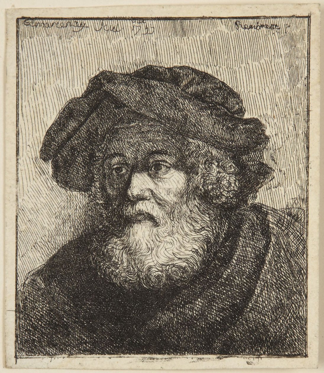Stařec v čepici od Rembrandt van Rijn