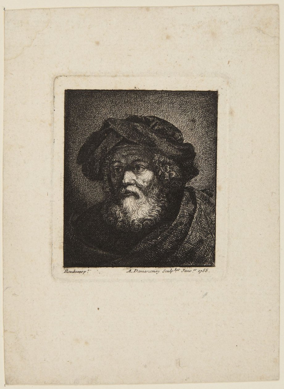 Stařec v čepici od Rembrandt van Rijn