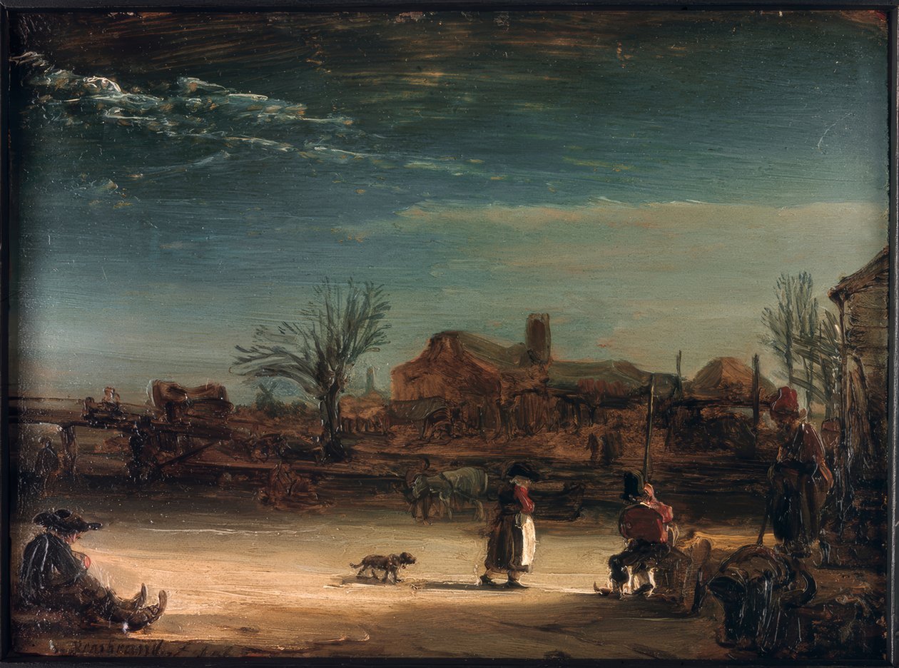 Zimní krajina od Rembrandt van Rijn
