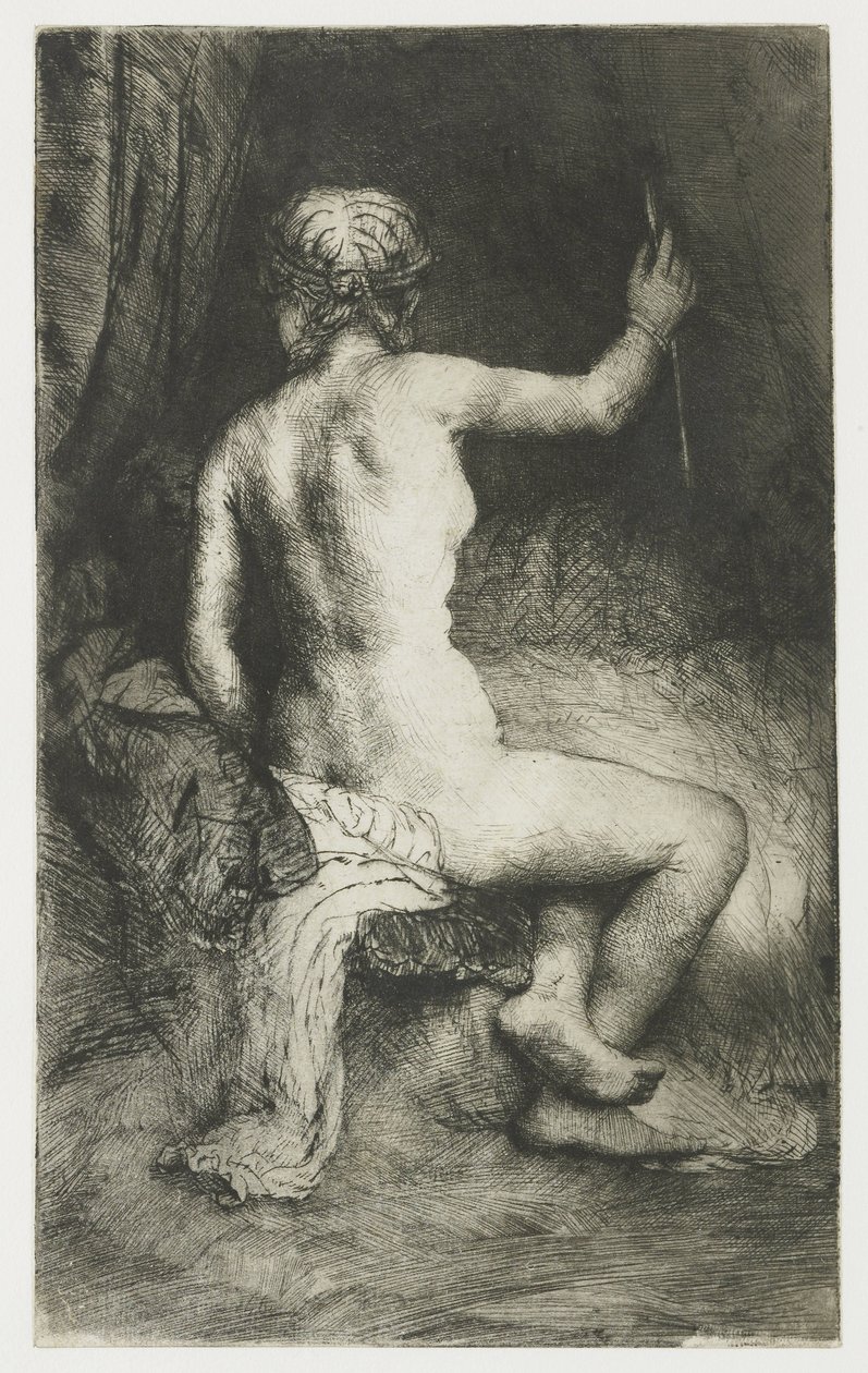 Žena s šipkou od Rembrandt van Rijn