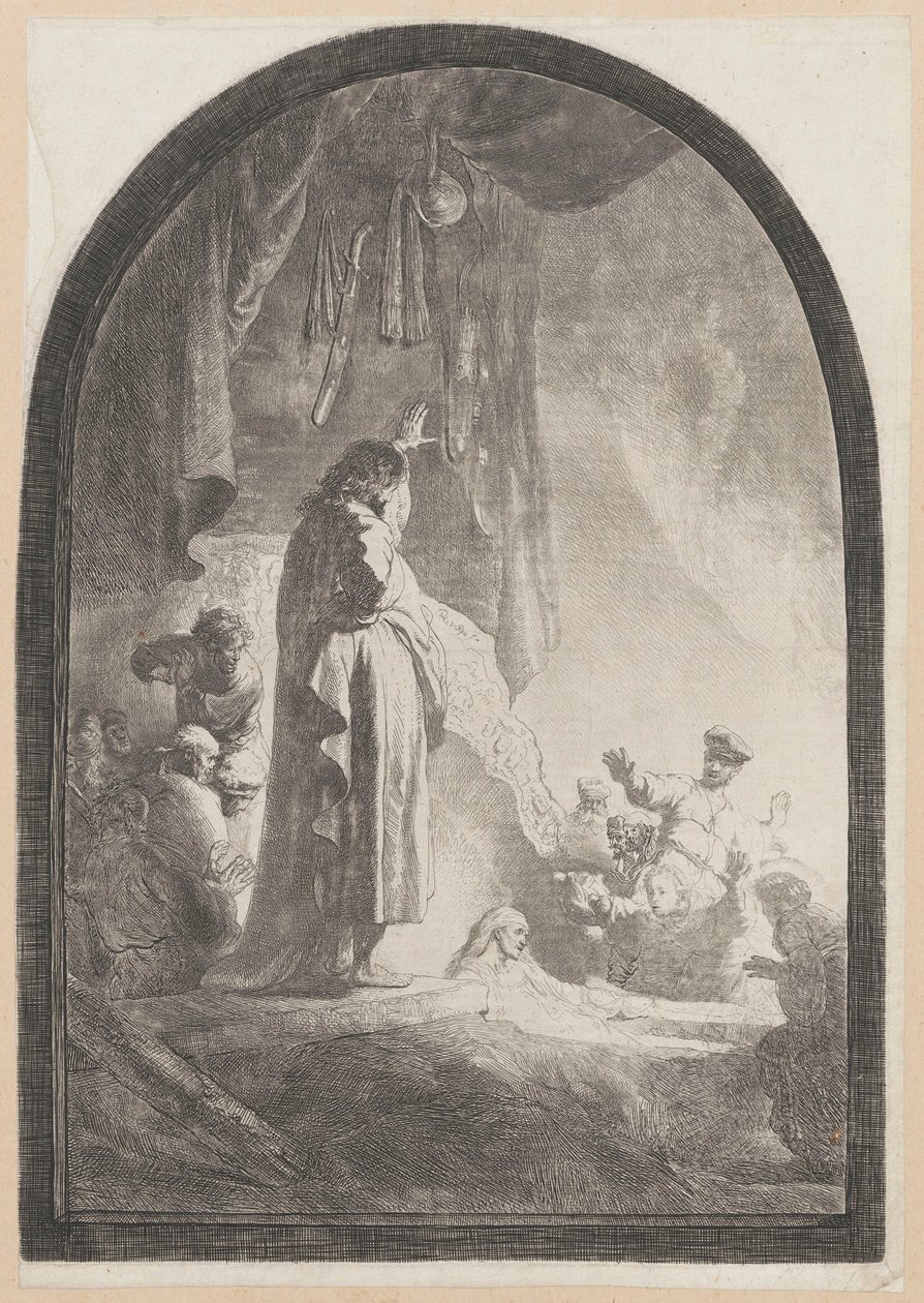Vzkříšení Lazara (velký obraz) od Rembrandt van Rijn