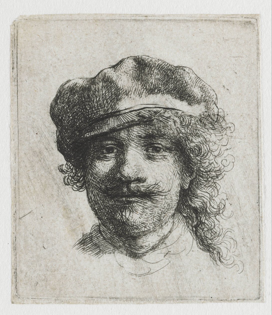 Autoportrét s baretem od Rembrandt van Rijn