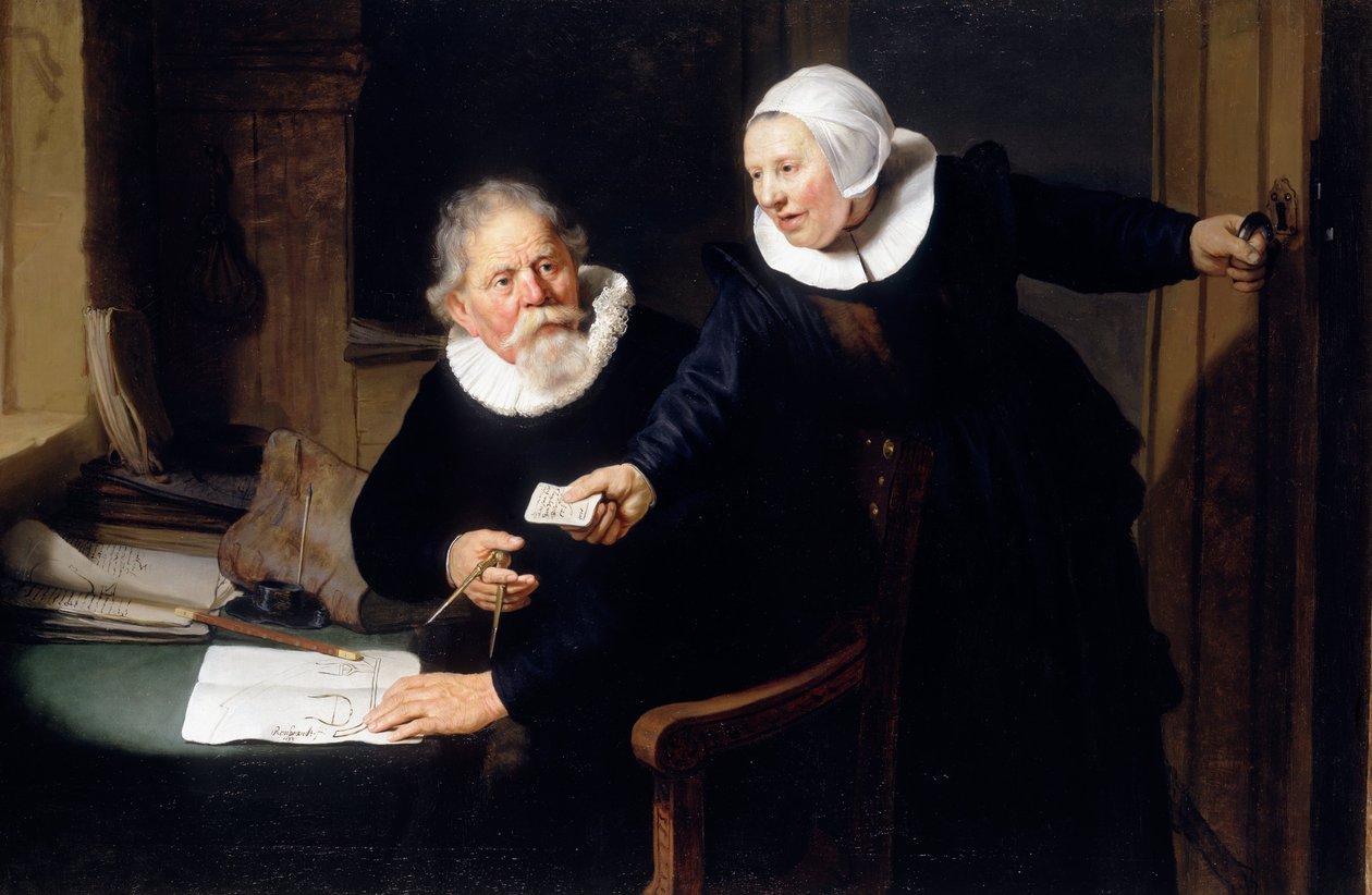 Stavitel lodí a jeho manželka od Rembrandt van Rijn