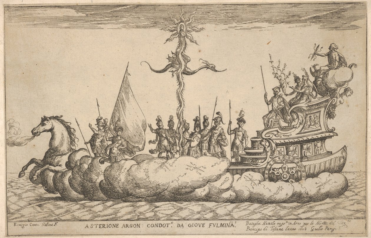 Asterion, ze série Nádoby Argonautů pro svatební oslavu Cosimo..., 1608. od Remigio Cantagallina