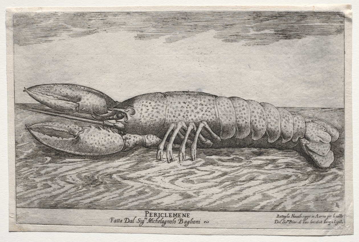 Námořní boj Zastoupen na řece Arno ve Florencii, za sňatek Cosima di Medici prince Toskánského a Marie Maddaleny Rakouské v roce 1608: Periclemene od Remigio Cantagallina