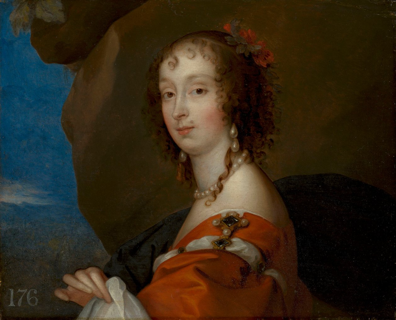 Diana Russellová, hraběnka z Bradfordu (1624-95) od Remigius van Leemput