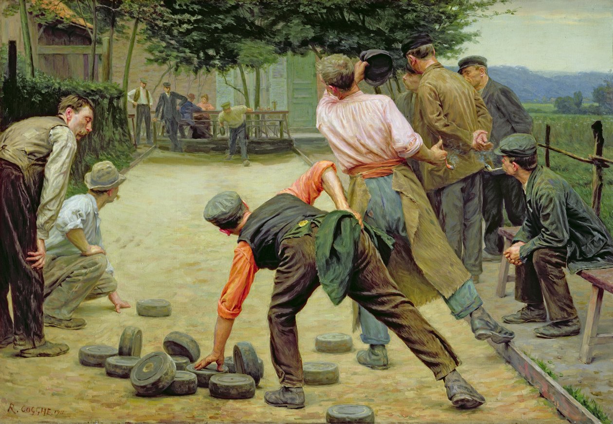 Hra Bourles ve Flandrech, 1911 od Remy Cogghe