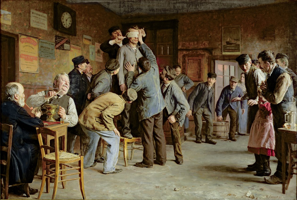 Neočekávaná koupel nohou, 1895 od Remy Cogghe
