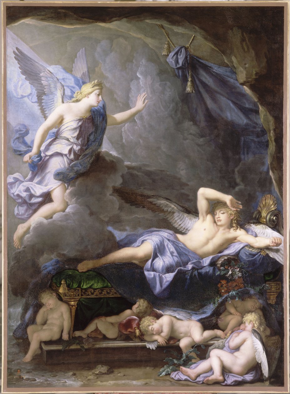 Morpheus se probouzí k přístupu Iris od René Antoine Houasse