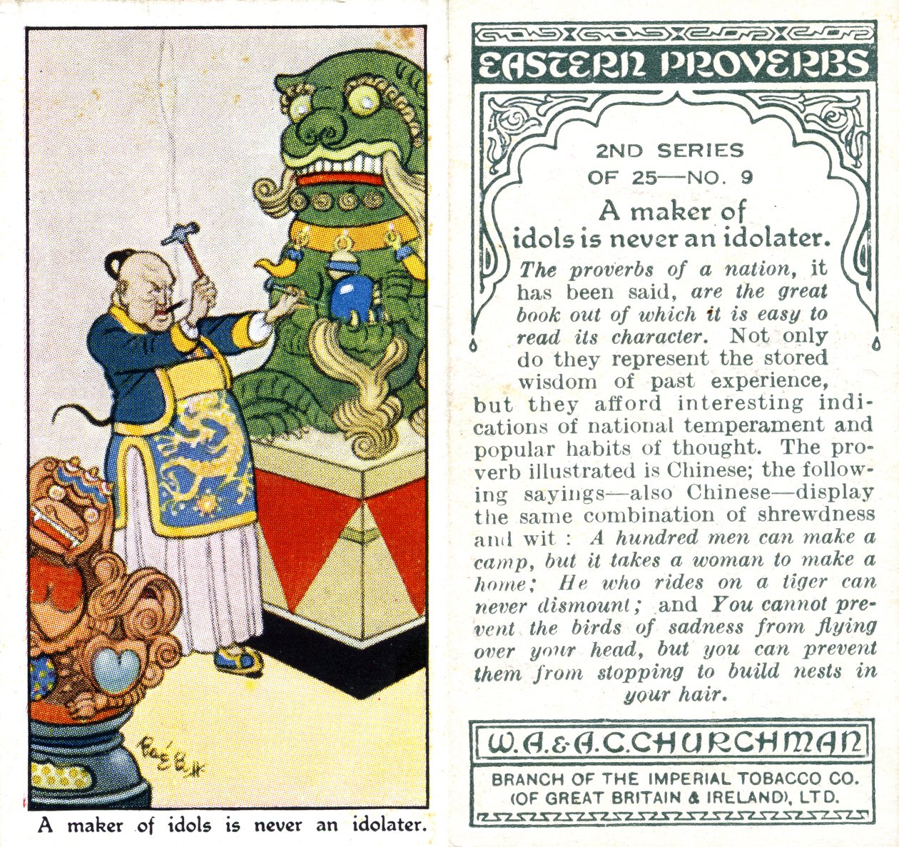 „Tvůrce idolů není nikdy modloslužebník“, 1932 od René Bull