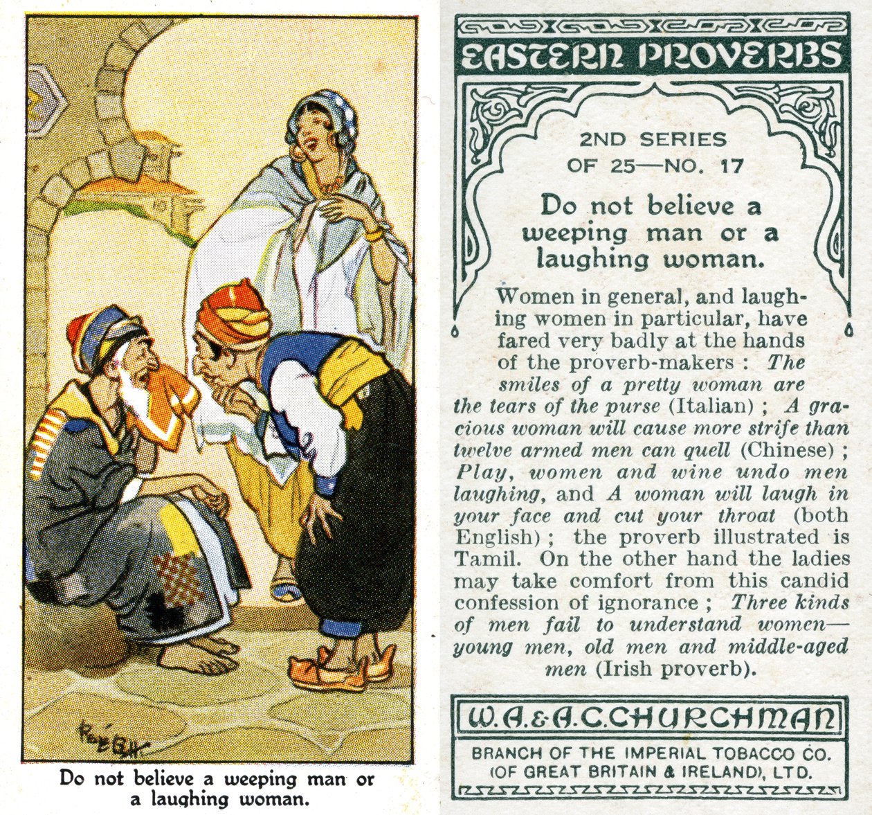Nevěřte plačícímu muži nebo smějící se ženě, 1932 od René Bull