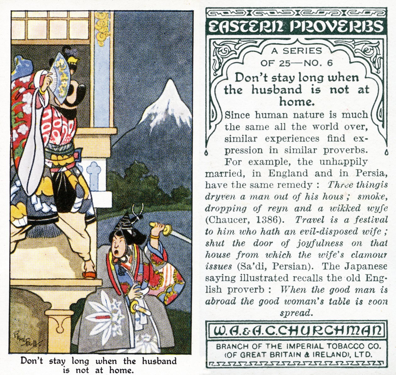 „Nezdržuj se dlouho, když manžel není doma, 1931 (viz také 498204) od René Bull