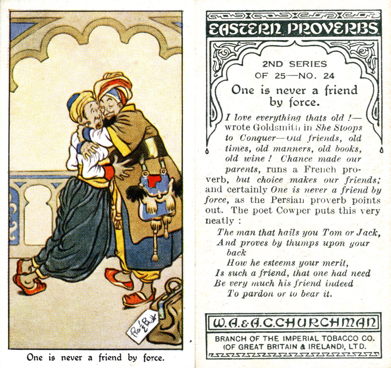 Člověk není nikdy přítel násilím, 1932 od René Bull