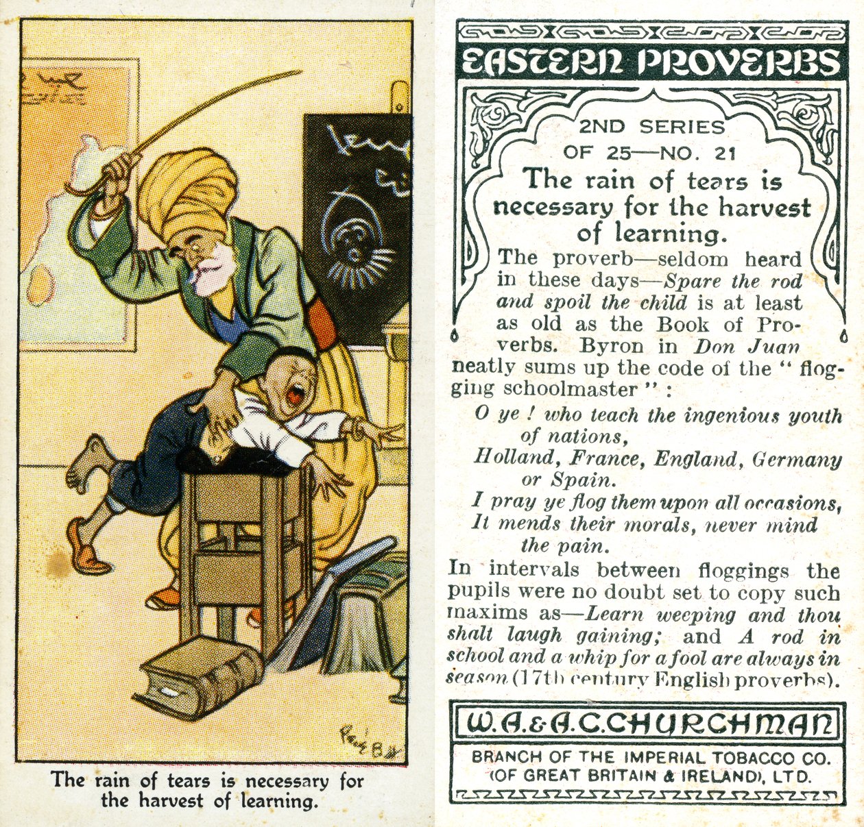 Déšť slz je nezbytný pro sklizeň učení, 1932 od René Bull
