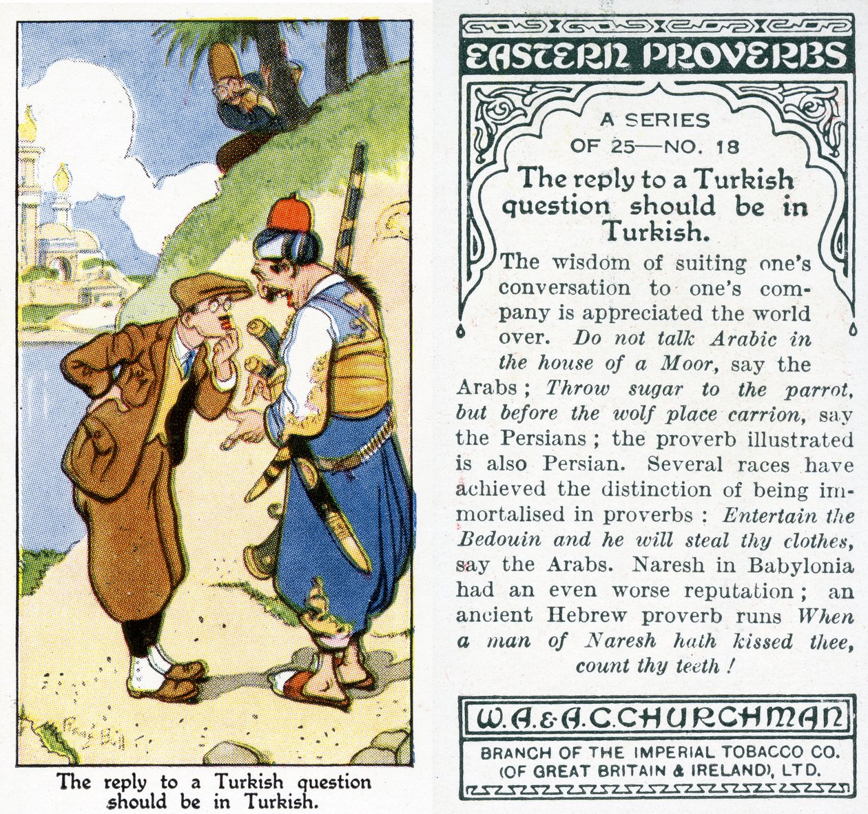 Odpověď na tureckou otázku by měla být v turečtině, 1931 (viz také 498200) od René Bull