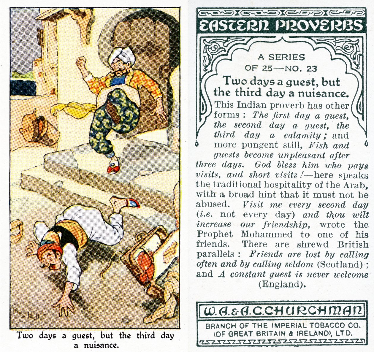 „Dva dny host, ale třetí den otrava“, 1931 (viz také 498198) od René Bull