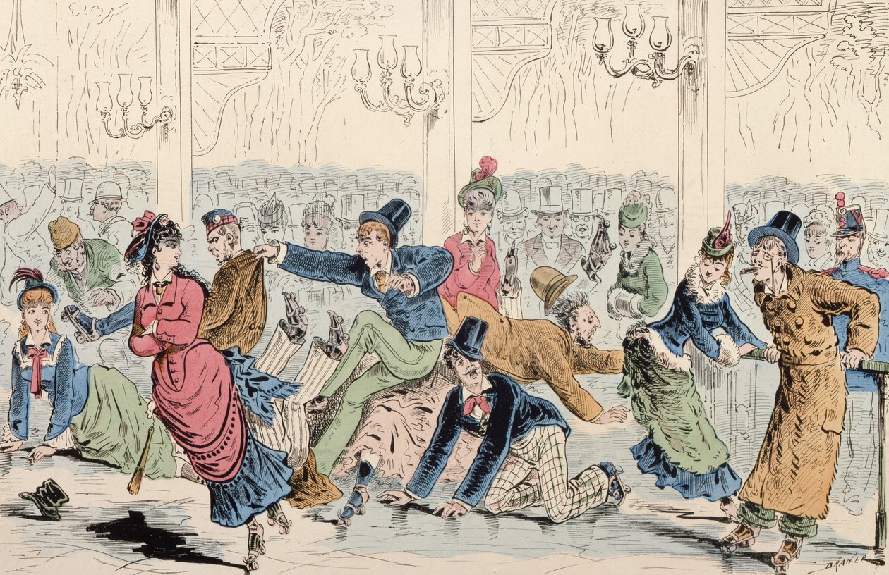 Bruslení Folies, po roce 1870 od Renard Jules Draner