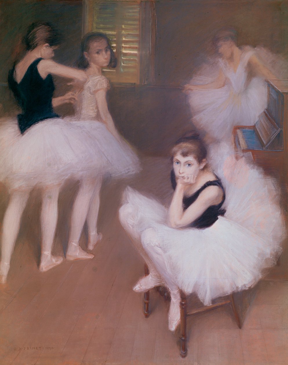 Jeunes danseuses au repos - Mladí tanečníci odpočívají... od René François Xavier Prinet