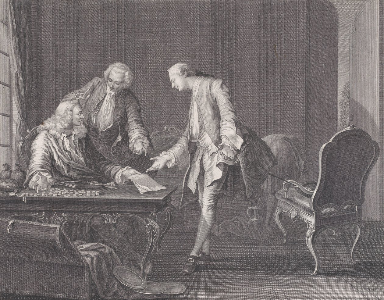 Marnotratný syn dožadující se svého dědictví, ca. 1751. od Rene Gaillard