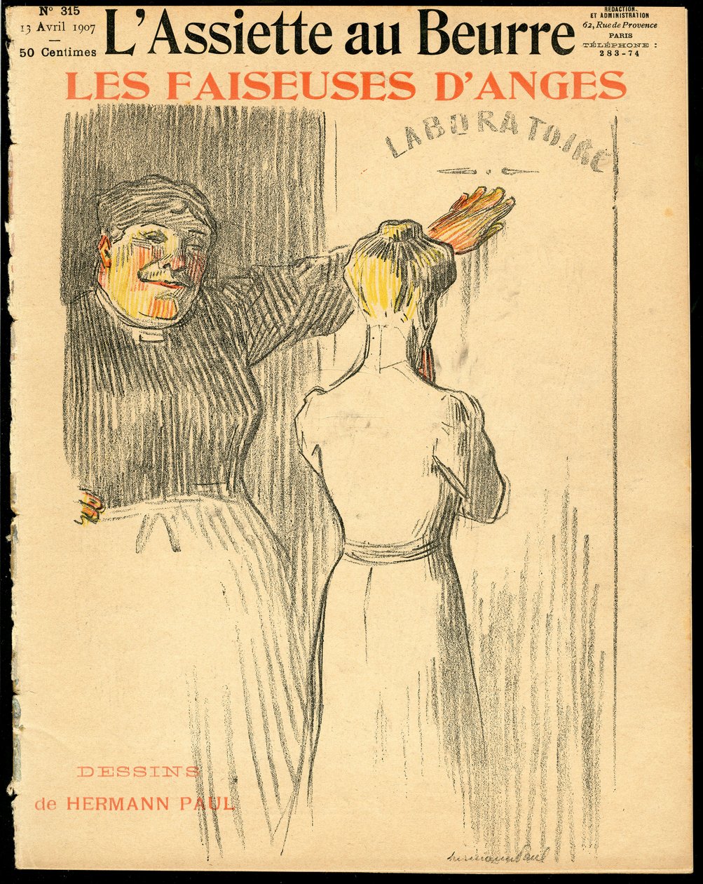 Obálka "" L’Plate au beurre"", číslo 315, satirické barvy od Rene George Hermann Paul