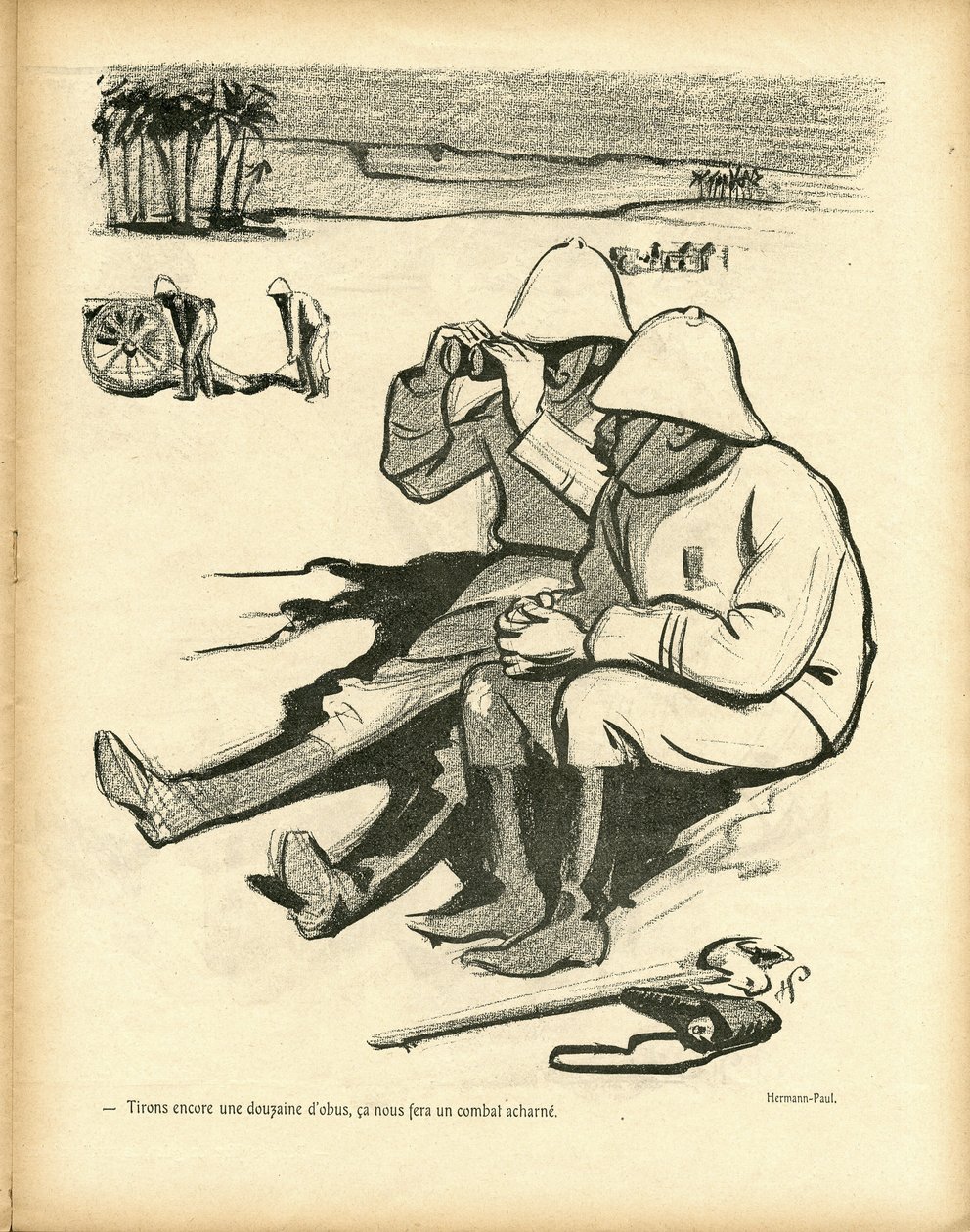 Ilustrace Hermann-Paul (1864-1940) v Le Canard Sauvage od Rene George Hermann Paul