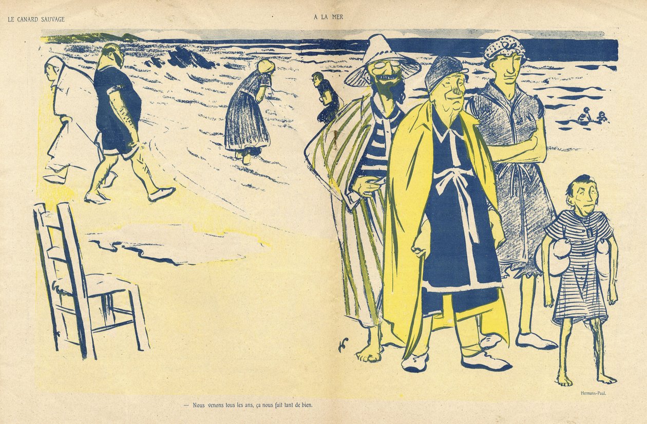 Ilustrace Hermann-Paul (1864-1940) v Divoké kachně od Rene George Hermann Paul