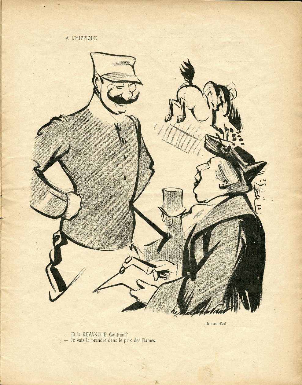 Ilustrace Hermann-Paul (1864-1940) v Divoké kachně od Rene George Hermann Paul