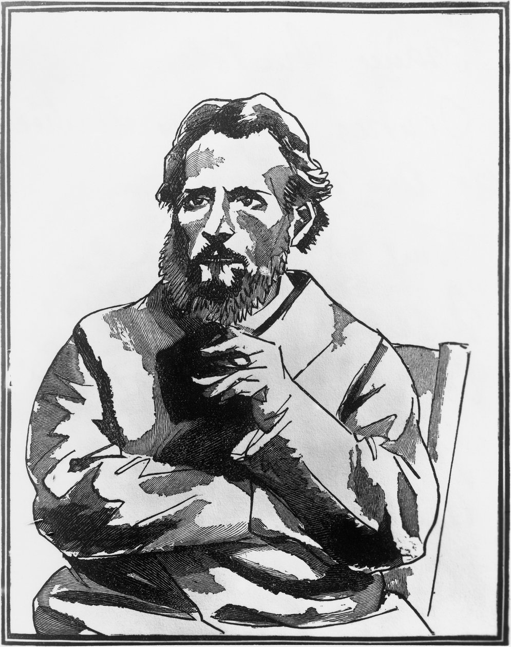 Ilustrace k románu Monsieur Bergeret in Paris, Anatole France od Rene George Hermann Paul