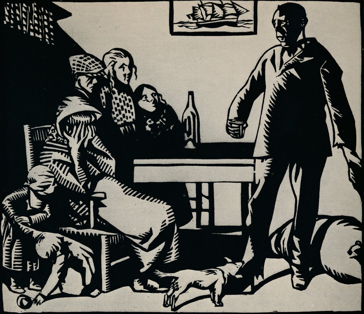 „Ilustrace k Návratu námořníka, 1926 od Rene Georges Hermann Paul