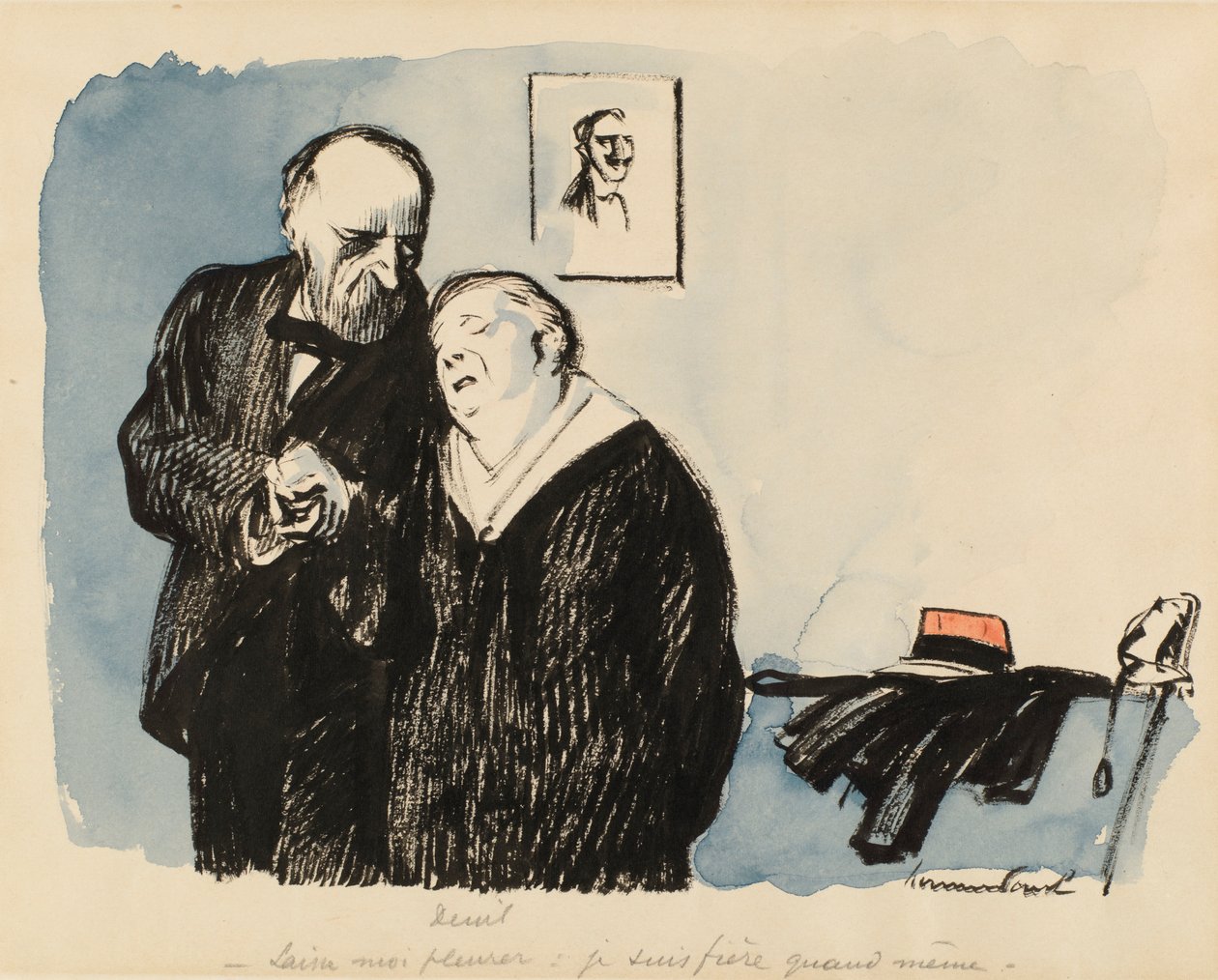 Smutek, c1920. od Rene Georges Hermann Paul