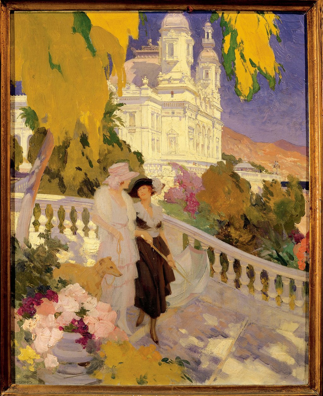 Procházka na terase kasina Monte Carlo od Rene Lelong