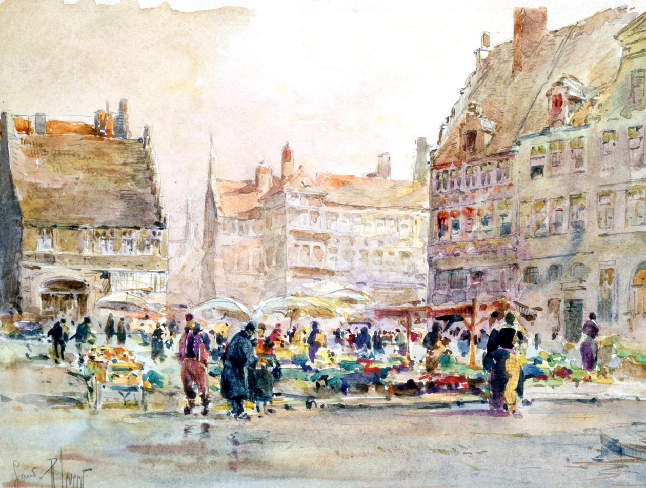 "Bourbon Quay", c1892-1938 od Rene Leverd