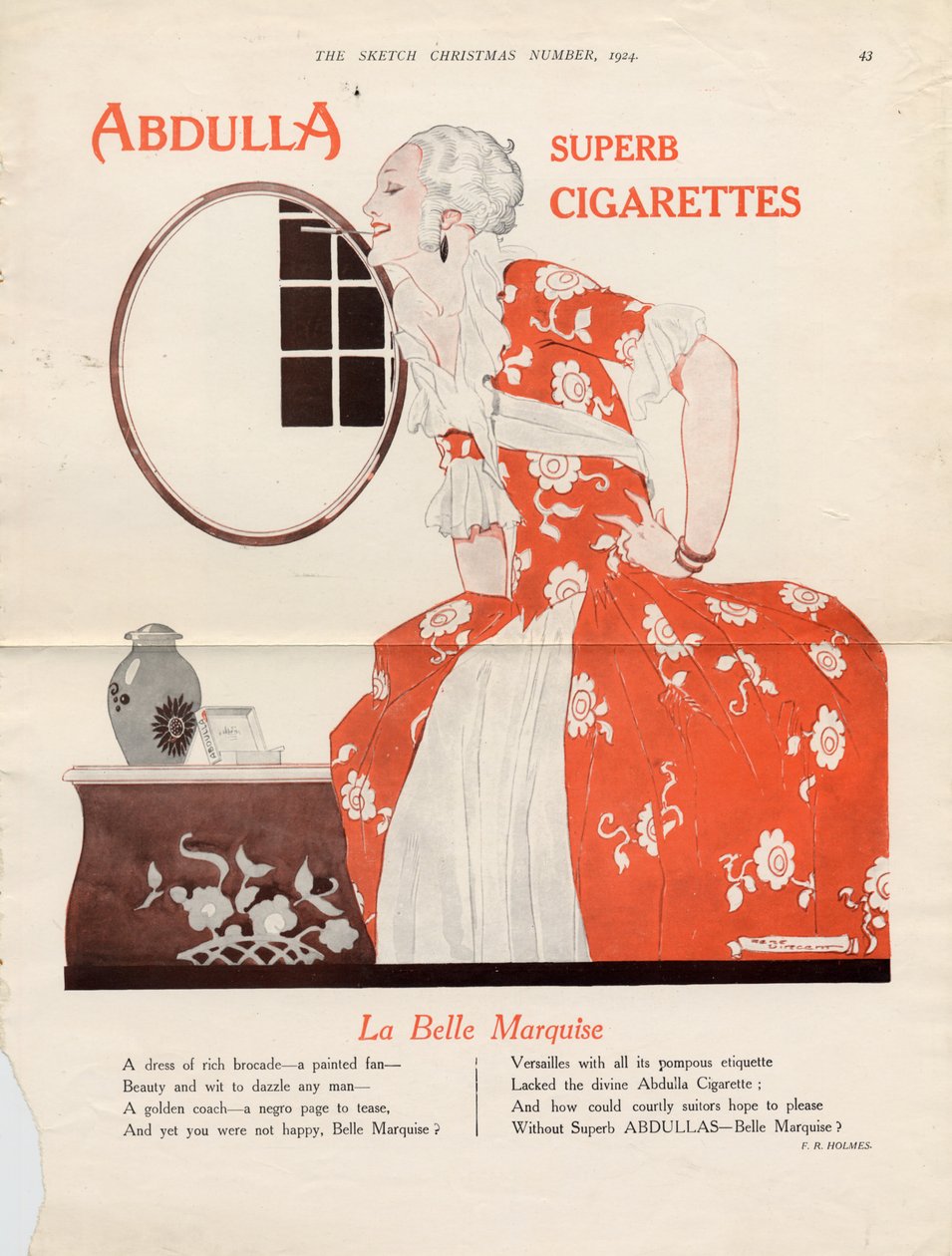 Cigarety Abdulla, 1924 od Rene Vincent
