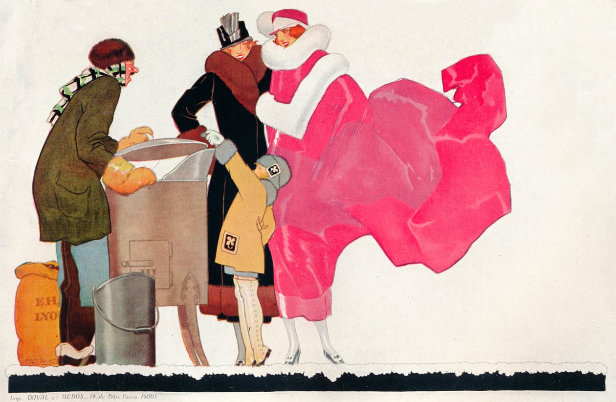 Návrh plakátu Au Bon Marche, c1923 od Rene Vincent