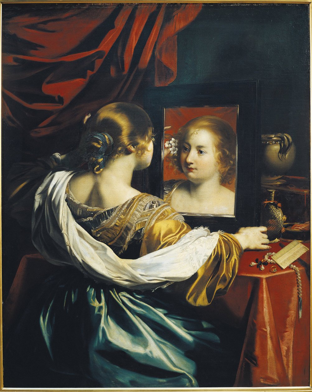Marnost nebo mladá žena na toaletě, c. 1626 od Renieri