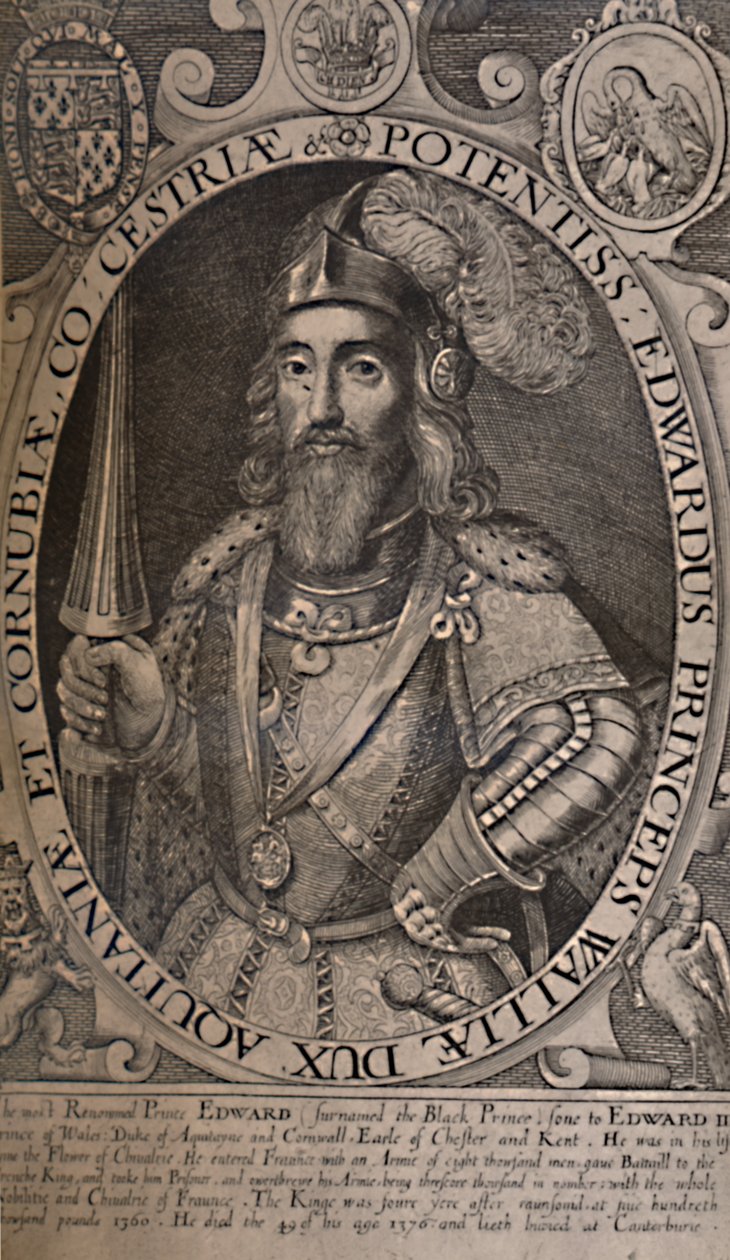 Edward, Černý princ, c1618 1894 od Renold Elstrack
