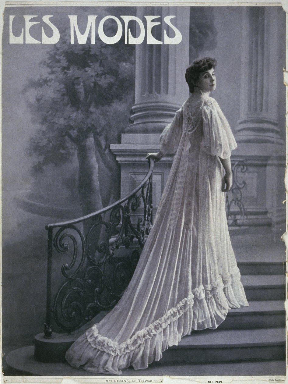 Madame Rejane v Theater du Vaudeville, titulní ilustrace časopisu 